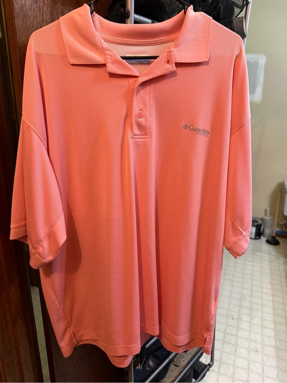 Columbia Men's Coral-Pink Performance Polo